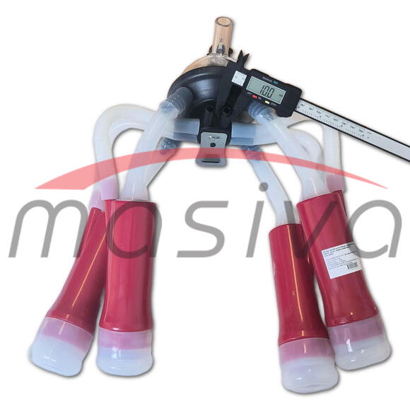 MUZNA JEDINICA ZA KRAVE, SABIRNIK 240 cc, PVC DRŽAČ, SILIK. SISNE GUME MASIVA-6