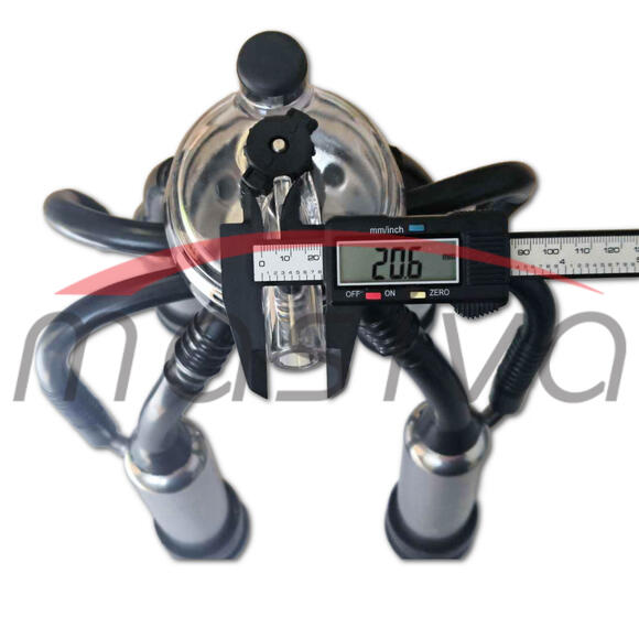 MUZNA JEDINICA ZA KRAVE, SABIRNIK 320 cc, INOX DRŽAČ, CRNE SISNE GUME MASIVA-3