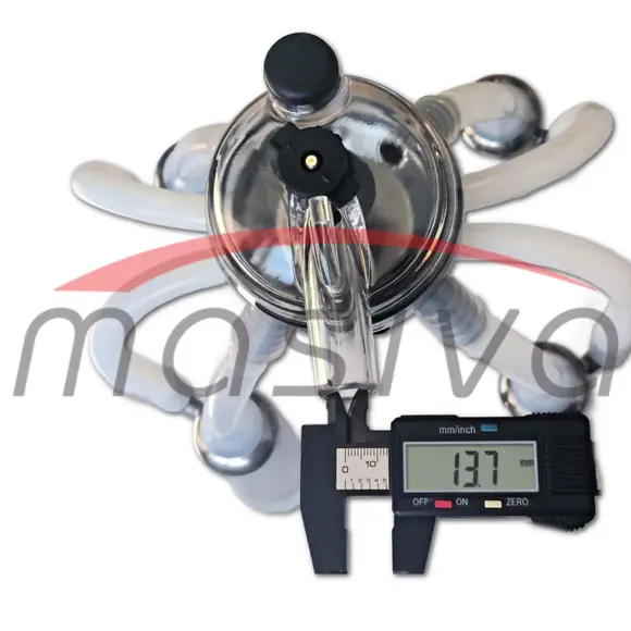 MUZNA JEDINICA ZA KRAVE, SABIRNIK 320 cc, INOX DRŽAČ, SILIK. SISNE GUME MASIVA-3