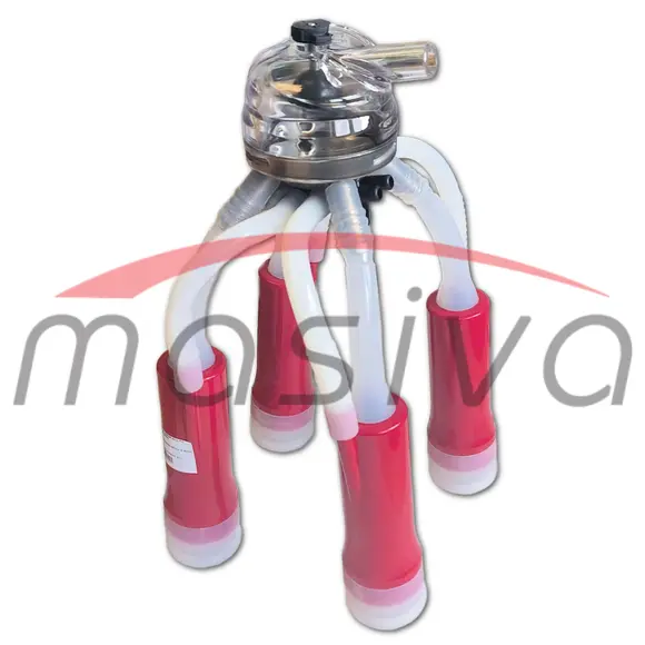 MUZNA JEDINICA ZA KRAVE, SABIRNIK 320 cc, PVC DRŽAČ, SILIK. SISNE GUME MASIVA-1