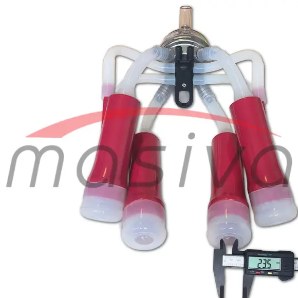 MUZNA JEDINICA ZA KRAVE, SABIRNIK 320 cc, PVC DRŽAČ, SILIK. SISNE GUME MASIVA-7