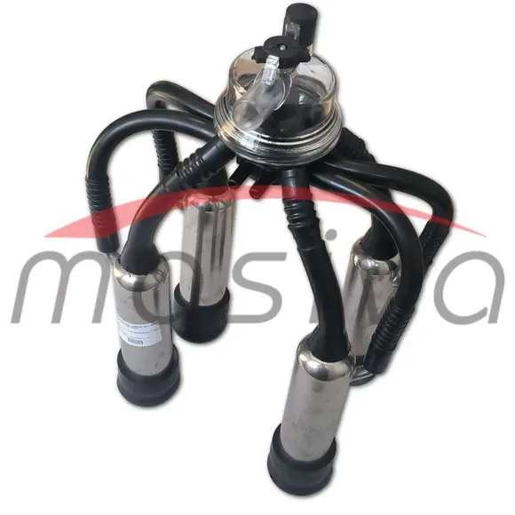 MUZNA JEDINICA ZA KRAVE,  SABIRNIK 160 cc, INOX DRŽAČ, CRNE SISNE GUME MASIVA-2