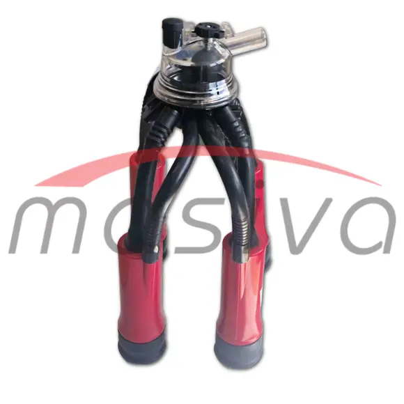 MUZNA JEDINICA ZA KRAVA, SABIRNIK 160 cc, PVC DRŽAČ, CRNE SISNE GUME MASIVA-1