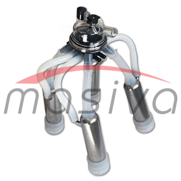 MUZNA JEDINICA ZA KRAVE, SABIRNIK 160 cc, INOX DRŽAČ, SILIK. SISNE GUME MASIVA-2