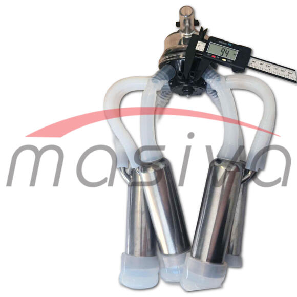 MUZNA JEDINICA ZA KRAVE, SABIRNIK 160 cc, INOX DRŽAČ, SILIK. SISNE GUME MASIVA-6