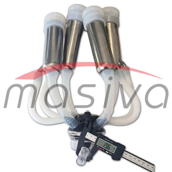 MUZNA JEDINICA ZA KRAVE, SABIRNIK 160 cc, INOX DRŽAČ, SILIK. SISNE GUME MASIVA-4