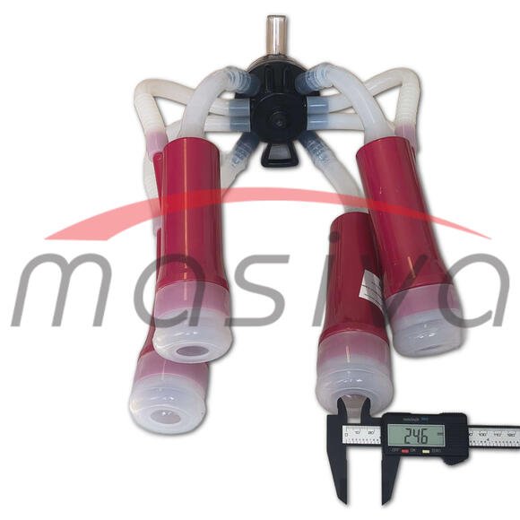 MUZNA JEDINICA ZA KRAVE, SABIRNIK 160 cc, PVC DRŽAČ, SILIK. SISNE GUME, MASIVA-6