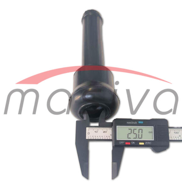 SISNA GUMA KRATKA CRNA 184 mm, FI 27,5 mm, FI 24 mm-SET, MASIVA-4