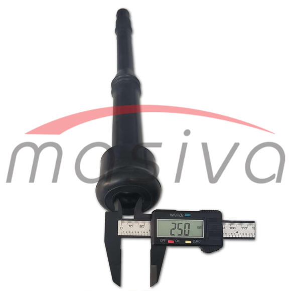 SISNA GUMA DUGAČKA CRNA 306 mm, FI 25 mm, FI 10,5 mm - SET, MASIVA-2