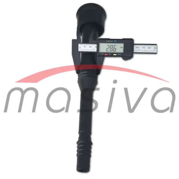 SISNA GUMA DUGAČKA CRNA 306 mm, FI 25 mm, FI 10,5 mm - SET, MASIVA-4