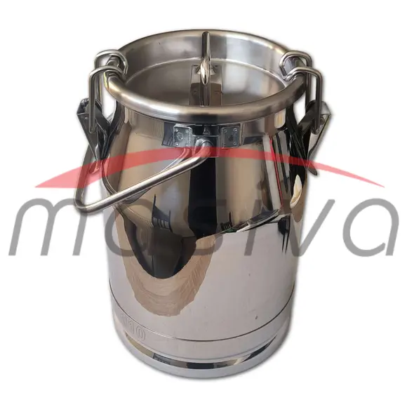 KANTA ZA MLIJEKO S POKLOPCEM - 5 l, INOX MASIVA-1