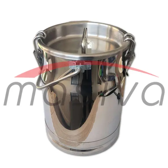 KANTA ZA MLIJEKO S POKLOPCEM - 10 l, INOX MASIVA-0
