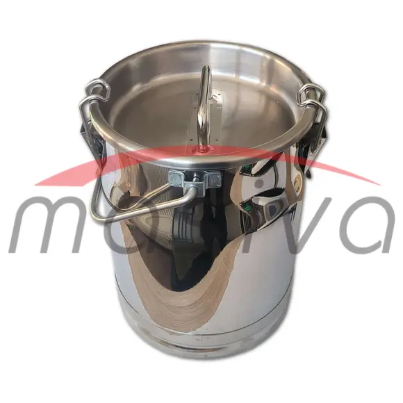 KANTA ZA MLIJEKO S POKLOPCEM - 10 l, INOX MASIVA-1