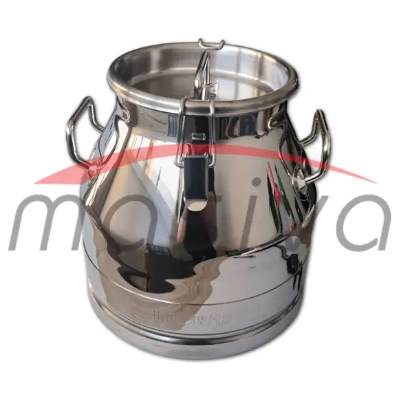 KANTA ZA MLIJEKO S POKLOPCEM - 20 l, INOX  MASIVA-1