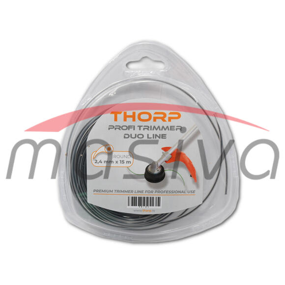 FLAKS NIT ZA TRIMER 2,4 mm 15 m OKRUGLI PROFI LINE THORP-0
