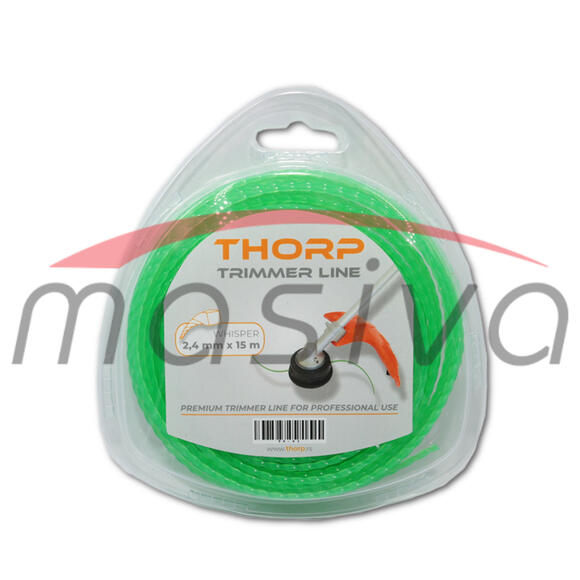 FLAKS NIT ZA TRIMER 2,4 mm 15 m SPIRALNI THORP-0