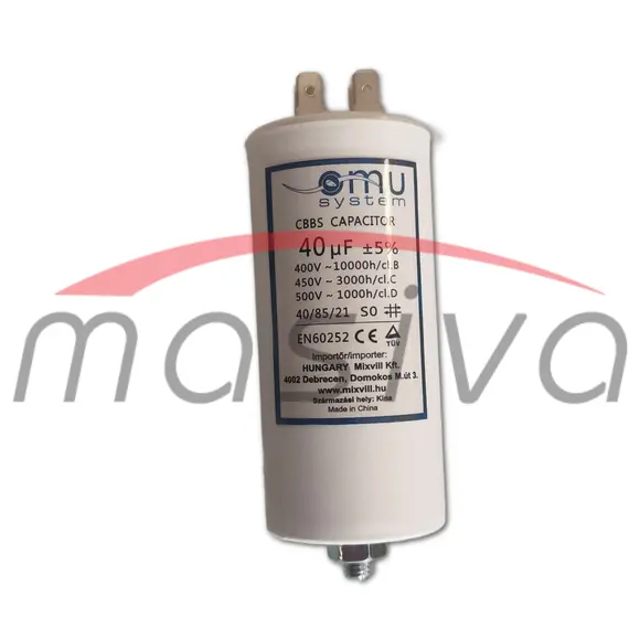 KONDENZATOR ELEKTROMOTORA 40uf-0