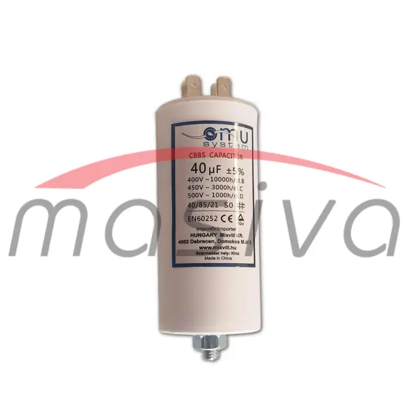 KONDENZATOR ELEKTROMOTORA 40uf-1
