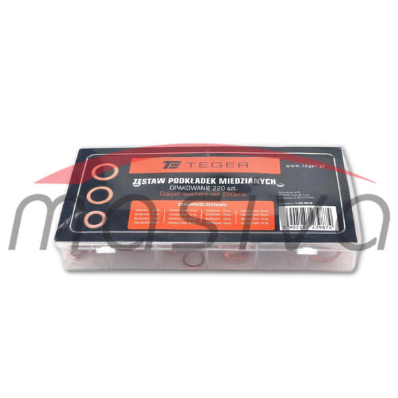 GARNITURA BAKRENIH PODLOŠKI 220 KOM 4mm-22mm-0