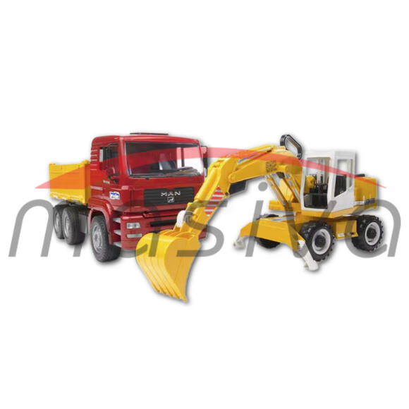IGRAČKA KAMION MAN SA BAGEROM-0