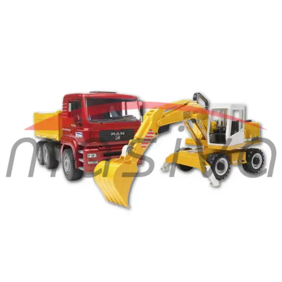 IGRAČKA KAMION MAN SA BAGEROM-0