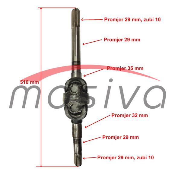 POLUOSOVINA PREDNJE VUČE IMT-549 KRAĆA-1