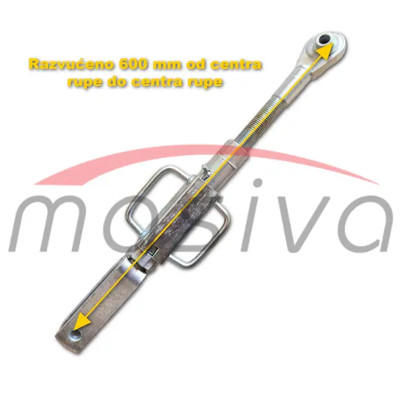 POLUGA REGULACIONA DESNA MASSEY FERGUSON L=500 MIN  OKO 16mm - VILICA 16mm-1