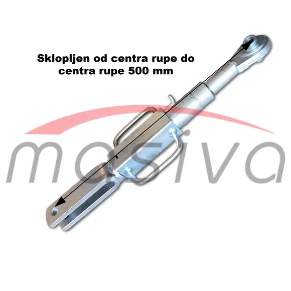 POLUGA REGULACIONA DESNA MASSEY FERGUSON L=500 MIN  OKO 16mm - VILICA 16mm-4