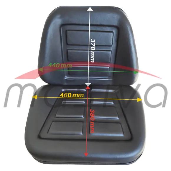 SJEDALO BEZ NASLONA ZA RUKE, CRNA BOJA-PVC-1