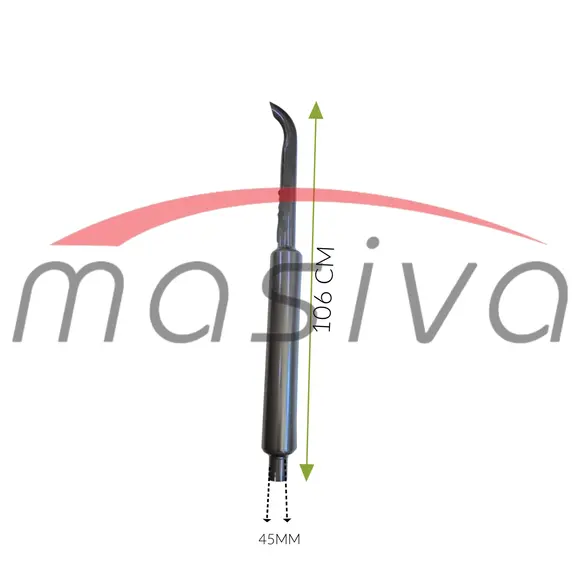 AUSPUH NA GORE UNIVERZAL445-550-640 ŠTORE402-404-502-504 45mm L=1060 LONAC 90mm-1