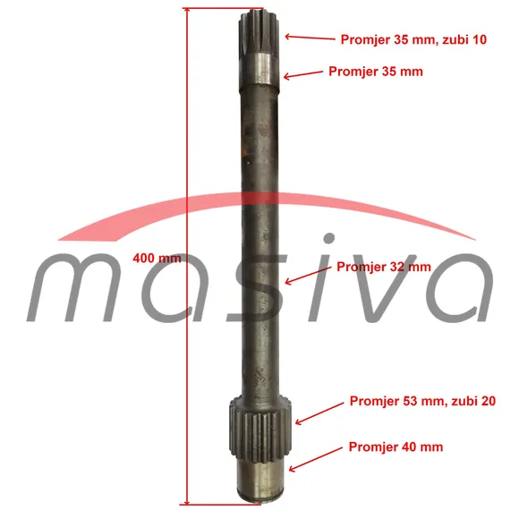 VRATILO MJENJAČA GLAVNO IMT-539  Z=20   532.23.901-1