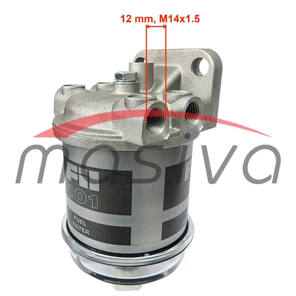 NOSAČ FILTERA GORIVA SA ISPUSTOM I STAKLENOM ČAŠICOM M-14x1,5-1