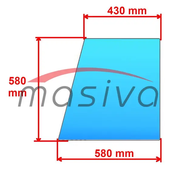 STAKLO VRATA GORNJE IMT-542/560 BEZ RUPA-1