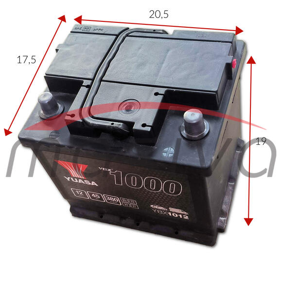 AKUMULATOR 12V 45 Ah D + 440 A, YUASA GARANCIJA 30 MJESECI-1