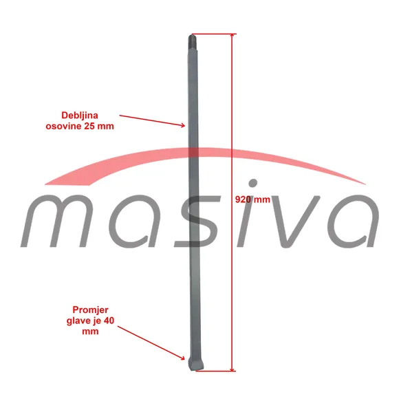 OSOVINA TANJURAČE 25X25 24 DISKA-1