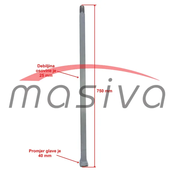 OSOVINA TANJURAČE 25X25 20 DISKA-1