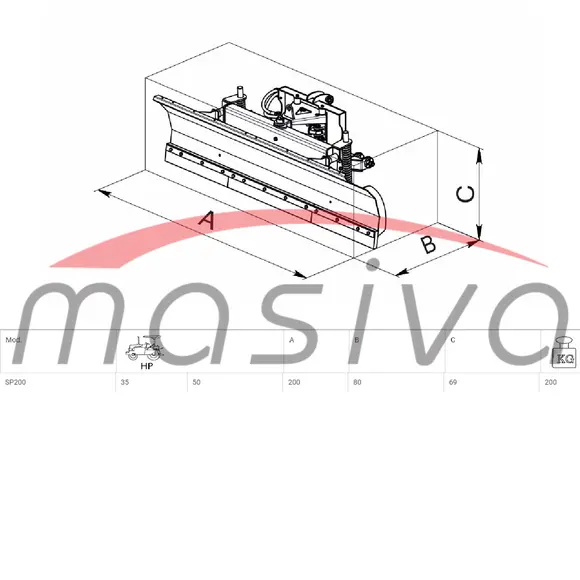 RALICA HIDRAULIČNA SP-200  TEŽINA 200 KG-3