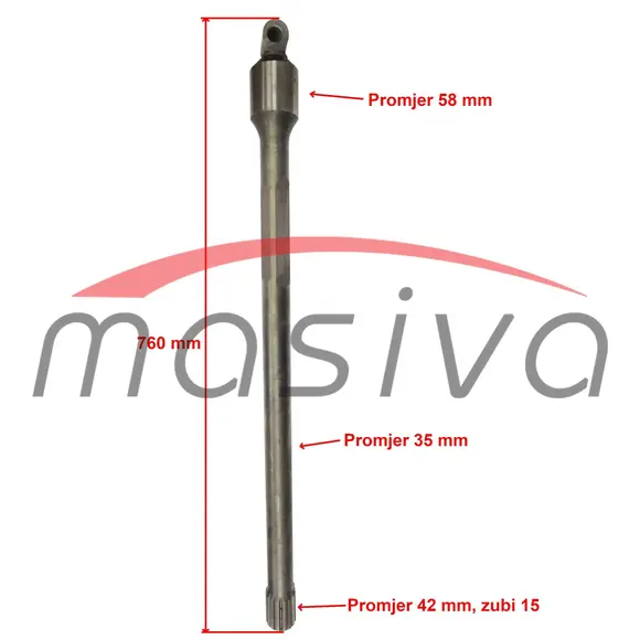 POLUOSOVINA DESNA STARA TIPA IMT-577    575.37.272-1