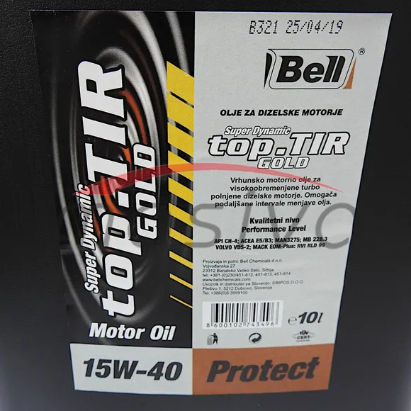 ULJE BELL TOP TIR GOLD 15W40   10/1 l-3