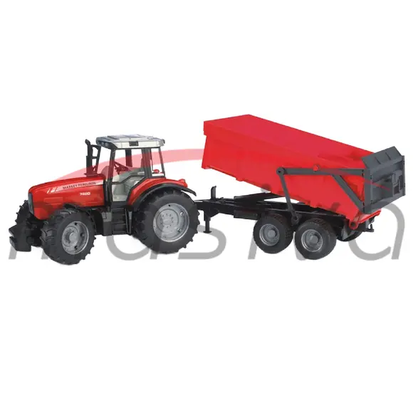 IGRAČKA TRAKTOR MASSEY FERGUSON 7480 SA PRIKOLICOM-0