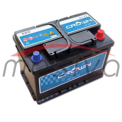 AKUMULATOR 12V 75 Ah 640 A, CROWN GARANCIJA 2 GODINE