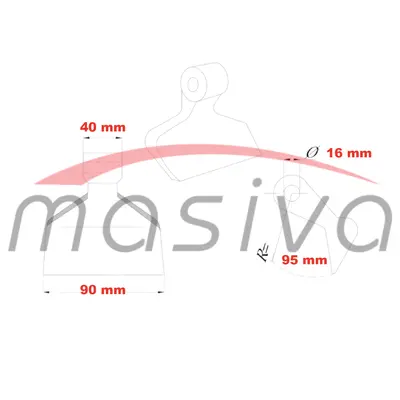 ČEKIĆ ZA MALČER FI 16 x 40 x 90  TEŽINA 700 gr-1
