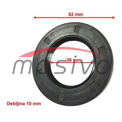 ULJNA BRTVA  -  38 X 62 X 10-1