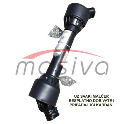 MALČER FIKSNI SA ČEKIĆIMA I VRATIMA-RADNI ZAHVAT 175CM-ČEKIĆA 28-TEŽ 294 KG+KARD-6