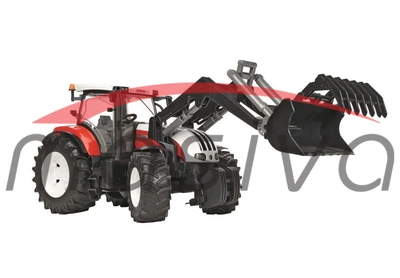 IGRAČKA TRAKTOR CLAAS AXION 870 + PRIKOLICA + ŽIVOTINJE DRVENA HAPPY PEOPLE