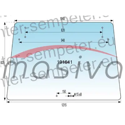 STAKLO ZADNJE IMT 549 S RUPAMA-0