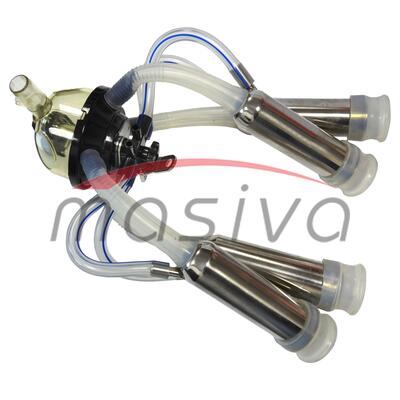 MUZNA JEDINICA ZA KRAVE, SABIRNIK 450 cc, DRŽAČ INOX, SILIK. SISNE GUME KURTSAN