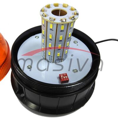 ROTIRKA LED NA MAGNET 40 SMD  12-24 V, 140x140 - PREKIDAČ 3 MODA RADA-2