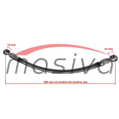 CRIJEVO GORIVA FILTER-BOSCH O12-O14 400 mm ZETOR-1