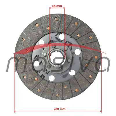 LAMELA HIDRAULIČNA ZETOR 280 mm 28-Z ORG-2
